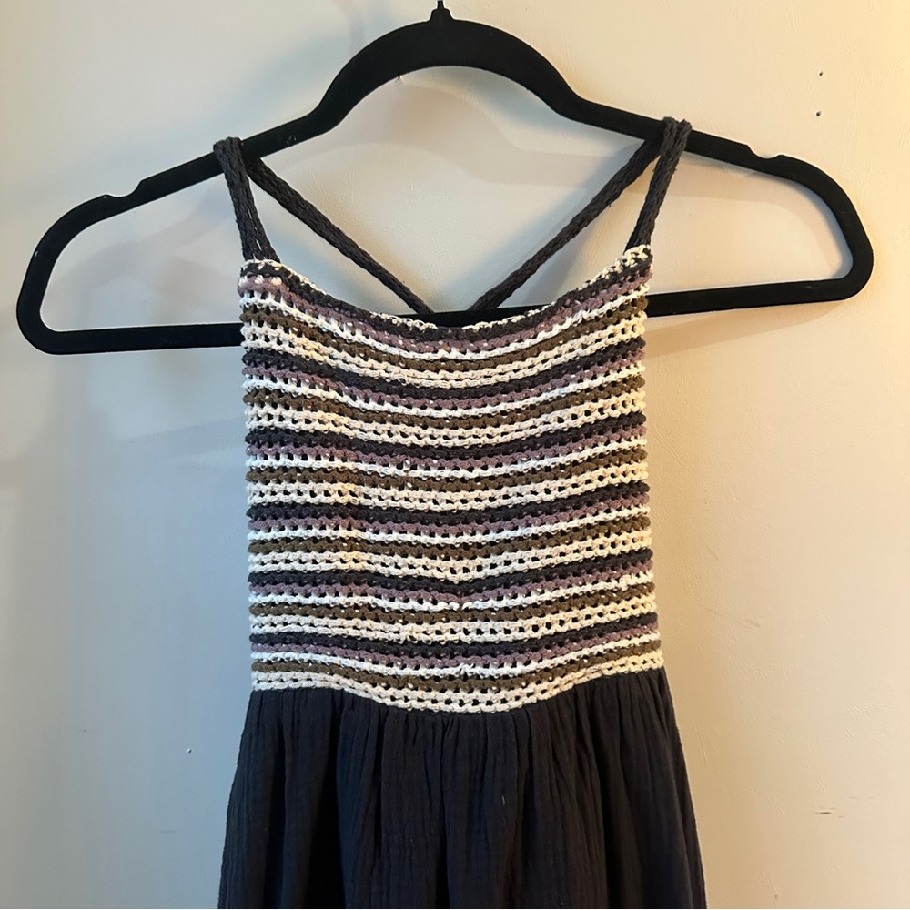 Lucca Crochet Top Striped Sundress